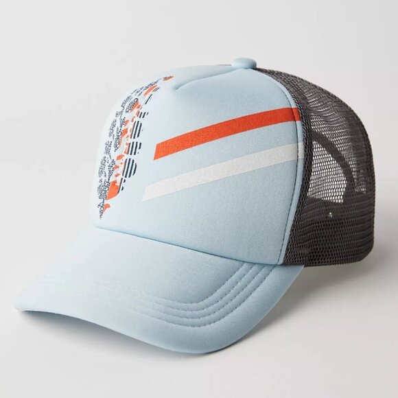 NWT Free People Trail Runner Trucker Hat in Flint Stone main image 5